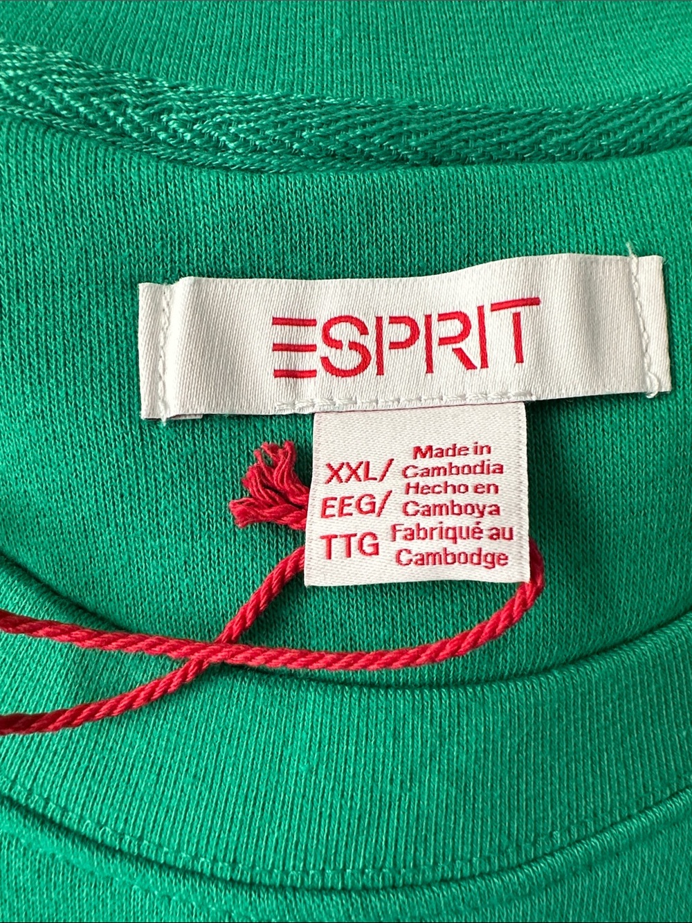 Esprit Emerald Green Logo Crewneck Sweatshirt - Picture 2 of 2
